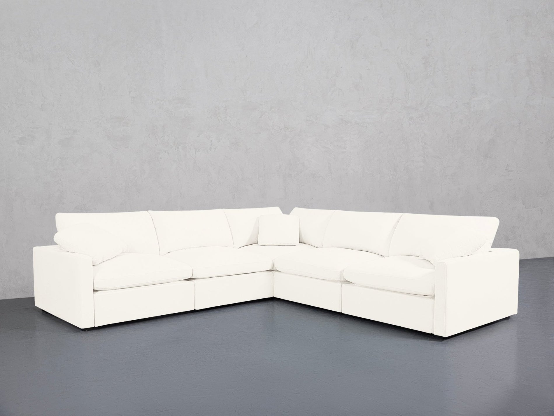 5-Seat Modular Corner Right Sectional (Thin Arms) - 7th Avenue