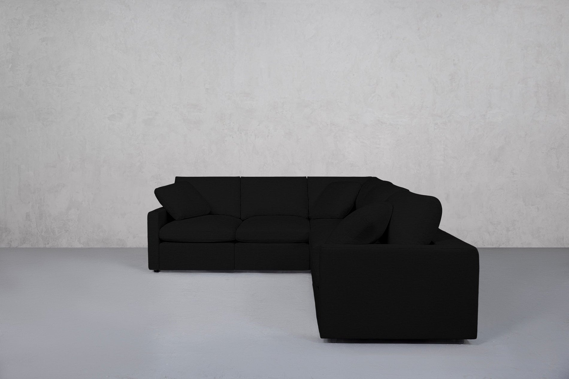 5-Seat Modular Corner Right Sectional (Thin Arms) - 7th Avenue