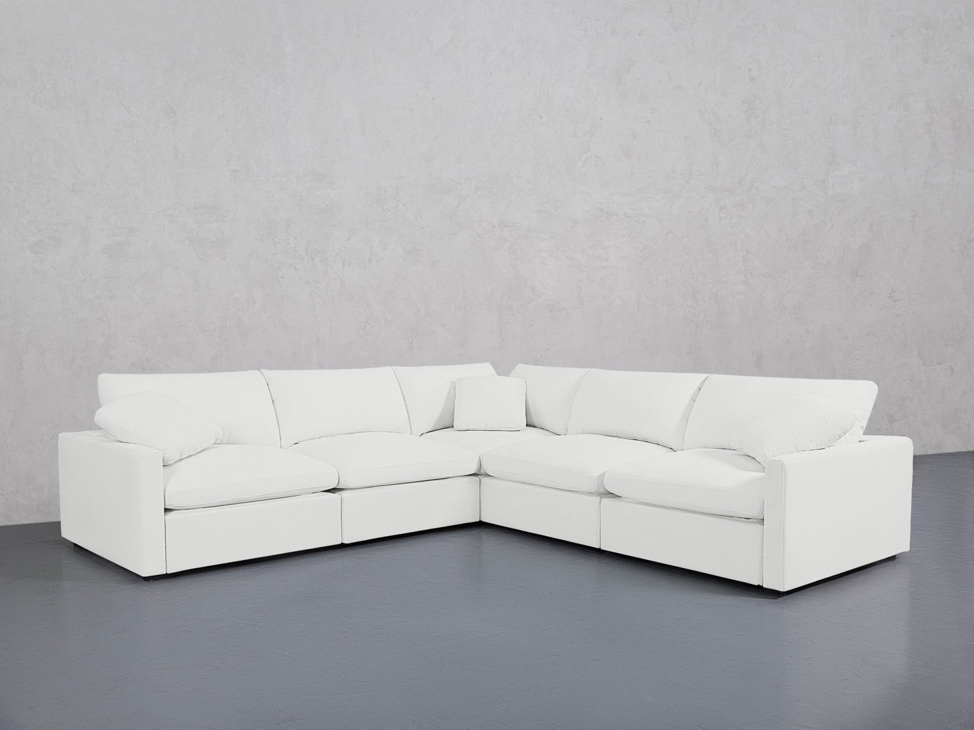 5-Seat Modular Corner Right Sectional (Thin Arms) - 7th Avenue