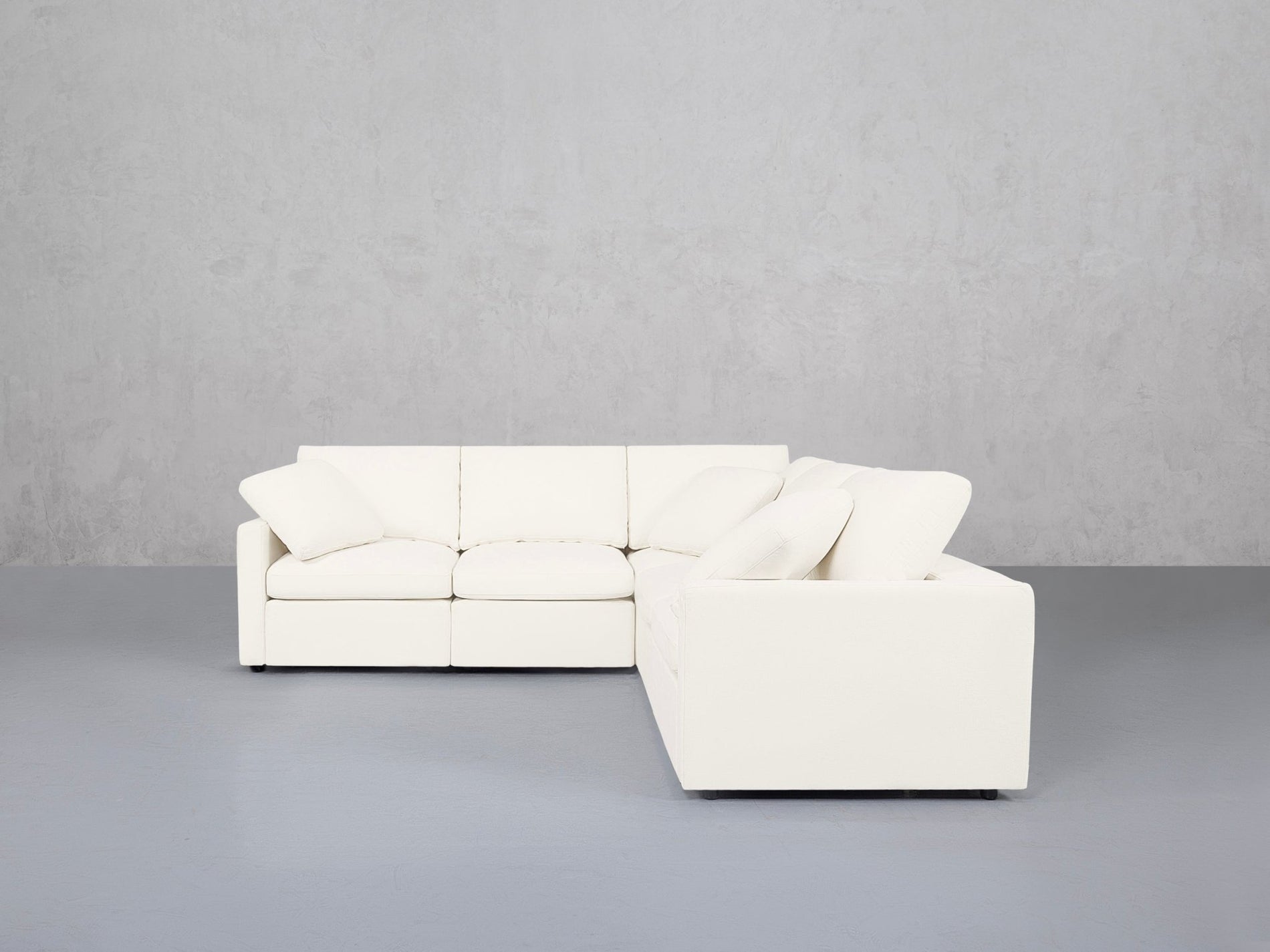 5-Seat Modular Corner Right Sectional (Thin Arms) - 7th Avenue