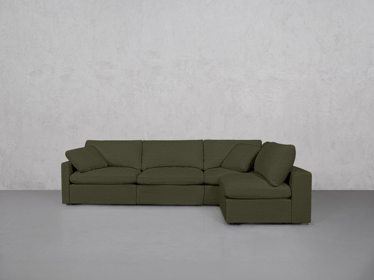 5-Seat Modular Corner Right Sectional (Thin Arms) - 7th Avenue