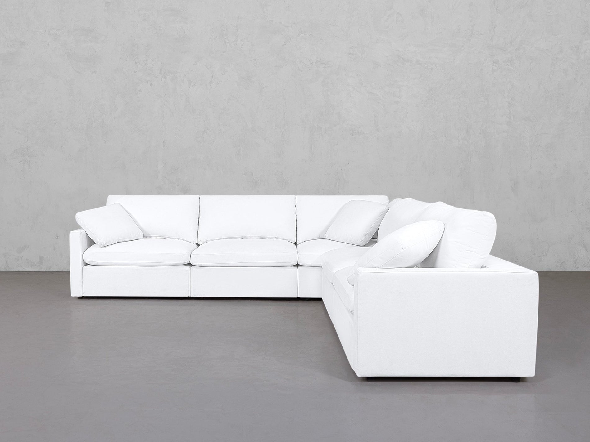5-Seat Modular Corner Right Sectional (Thin Arms) - 7th Avenue