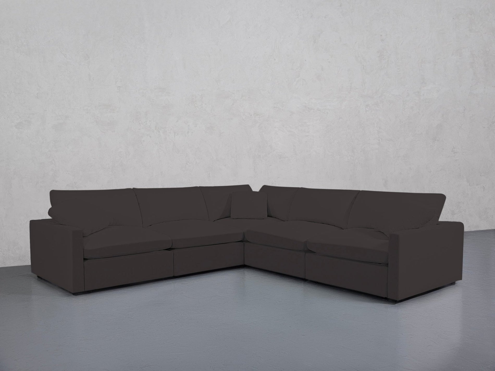 5-Seat Modular Corner Right Sectional (Thin Arms) - 7th Avenue
