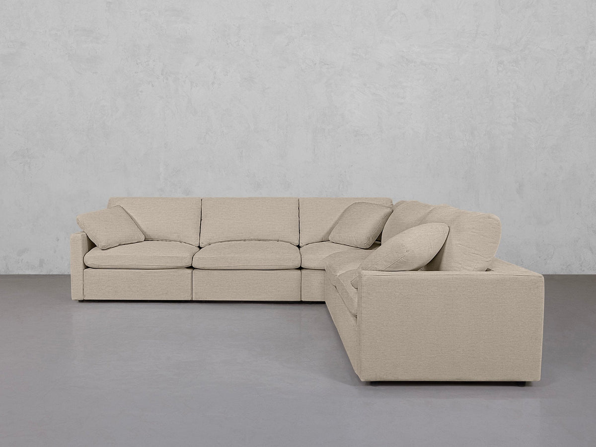 5-Seat Modular Corner Right Sectional (Thin Arms) - 7th Avenue