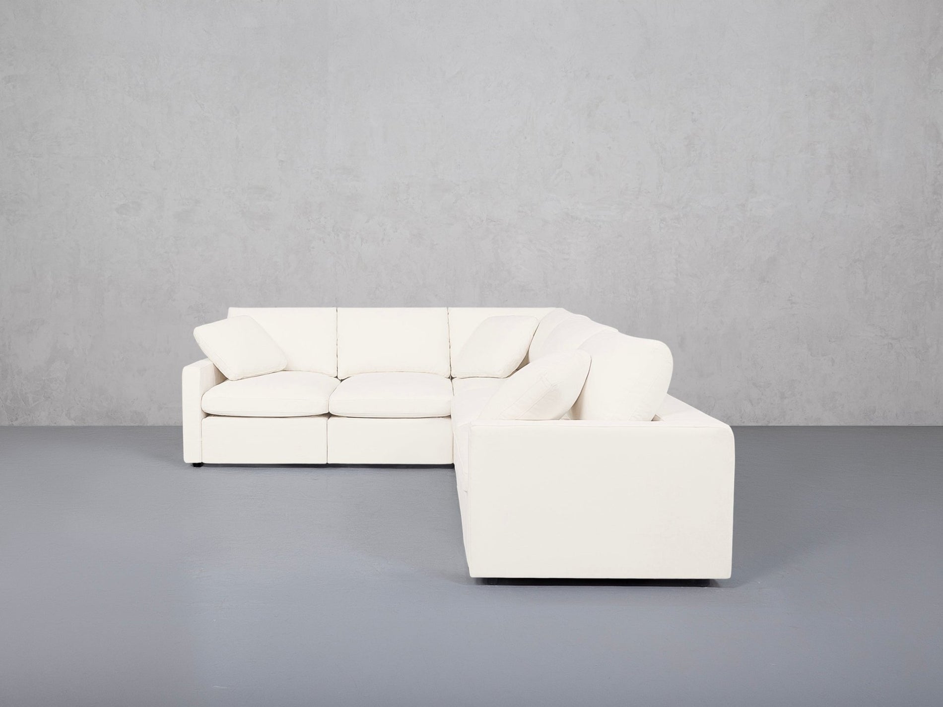 5-Seat Modular Corner Right Sectional (Thin Arms) - 7th Avenue