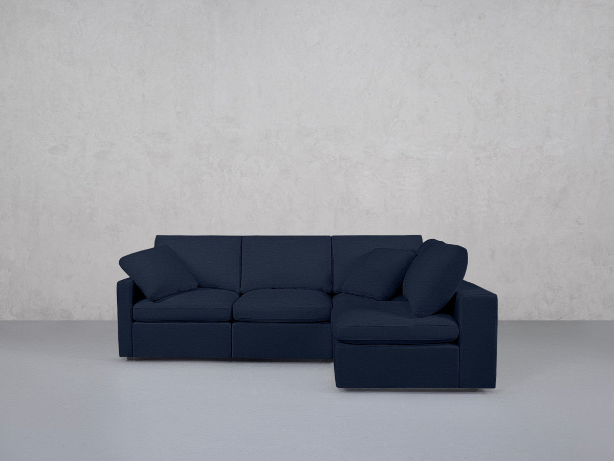 5-Seat Modular Corner Right Sectional (Thin Arms) - 7th Avenue