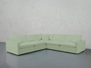 5-Seat Modular Corner Right Sectional (Thin Arms) - 7th Avenue