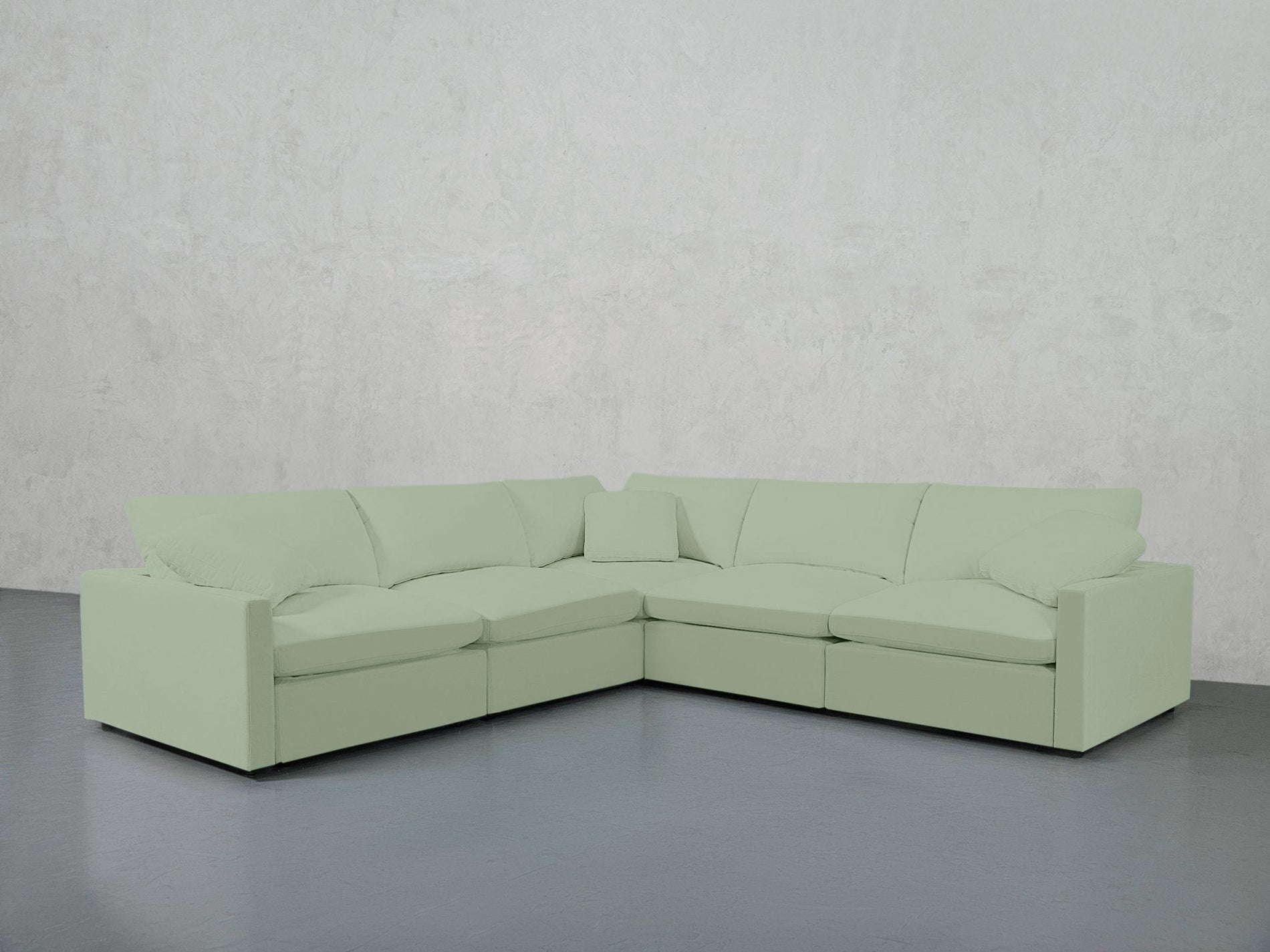 5-Seat Modular Corner Right Sectional (Thin Arms) - 7th Avenue