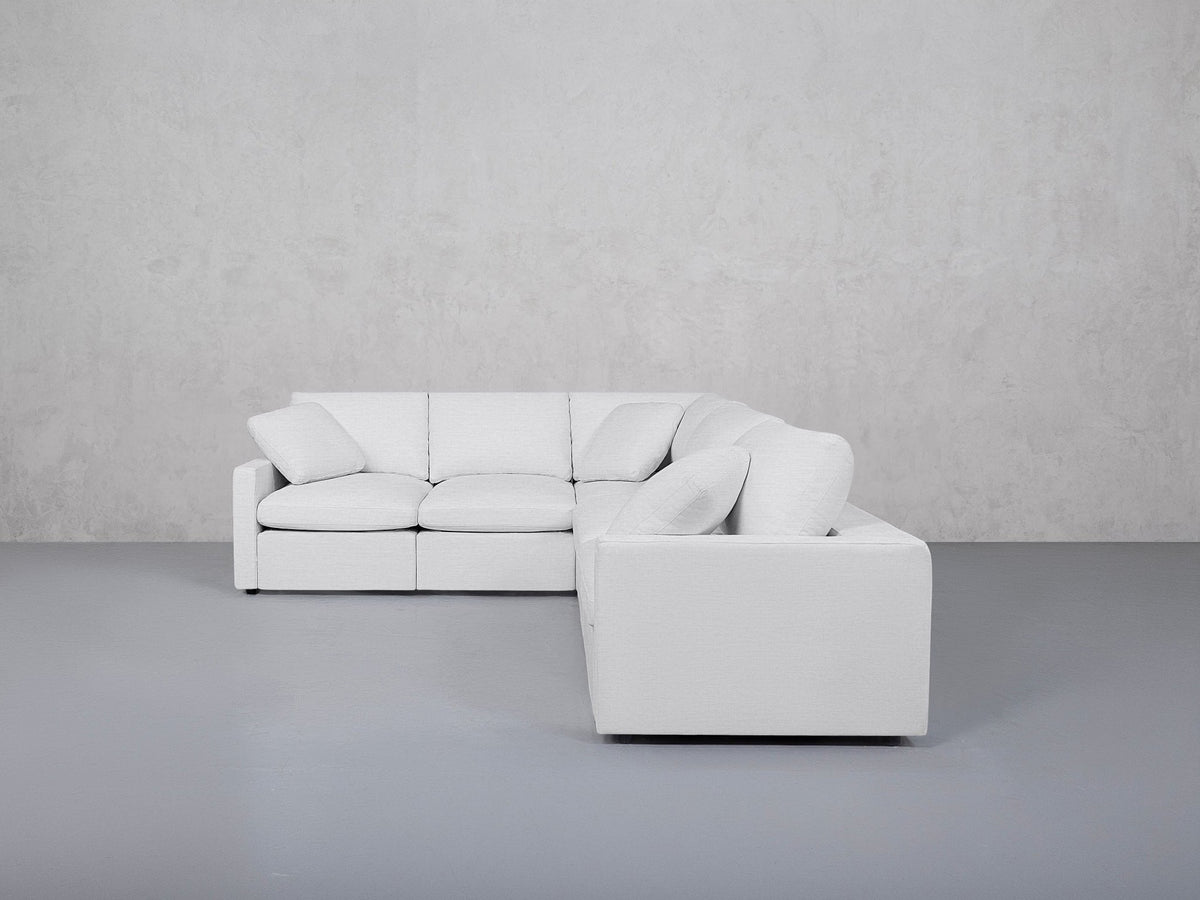 5-Seat Modular Corner Right Sectional (Thin Arms) - 7th Avenue
