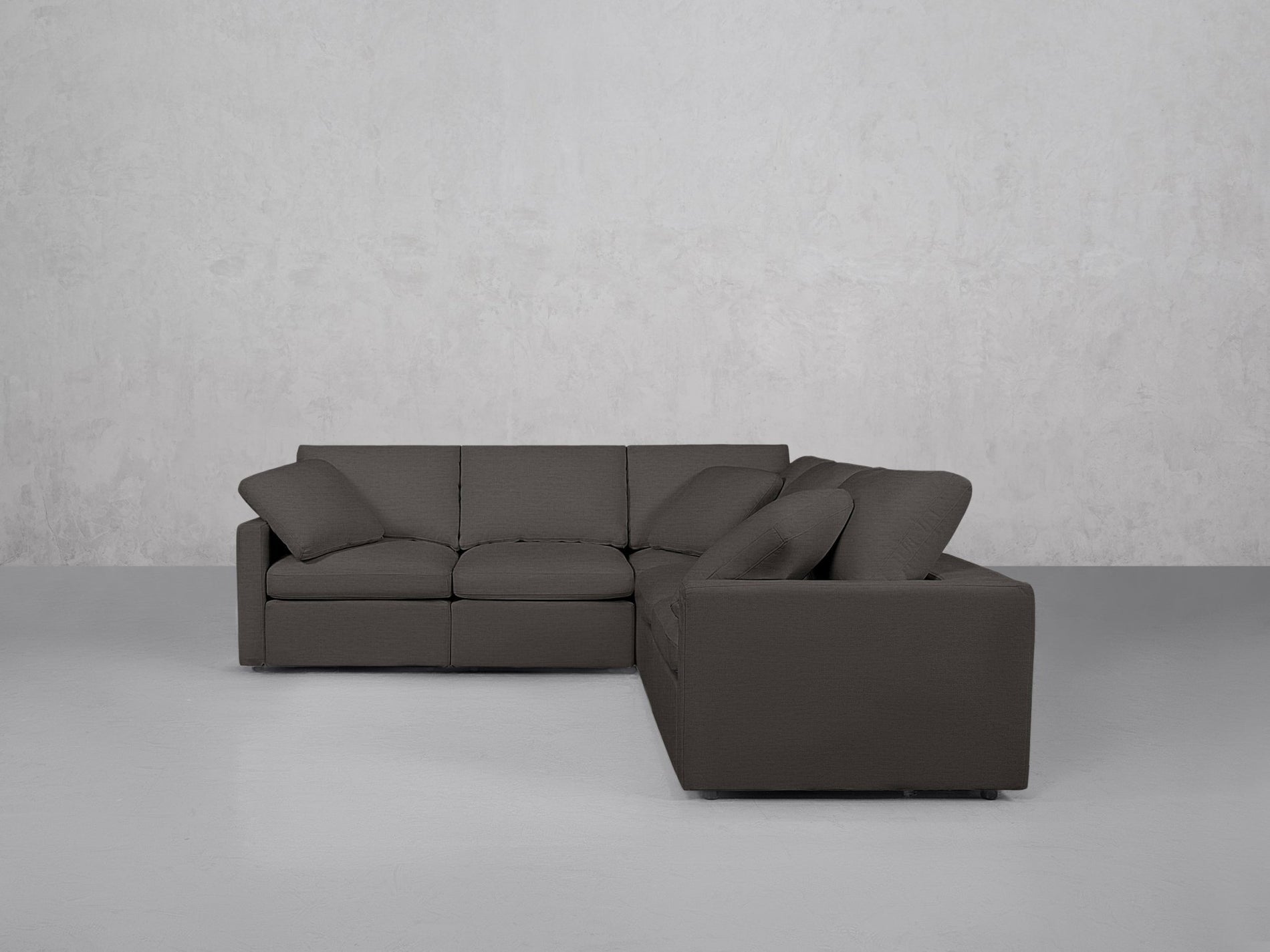 5-Seat Modular Corner Right Sectional (Thin Arms) - 7th Avenue