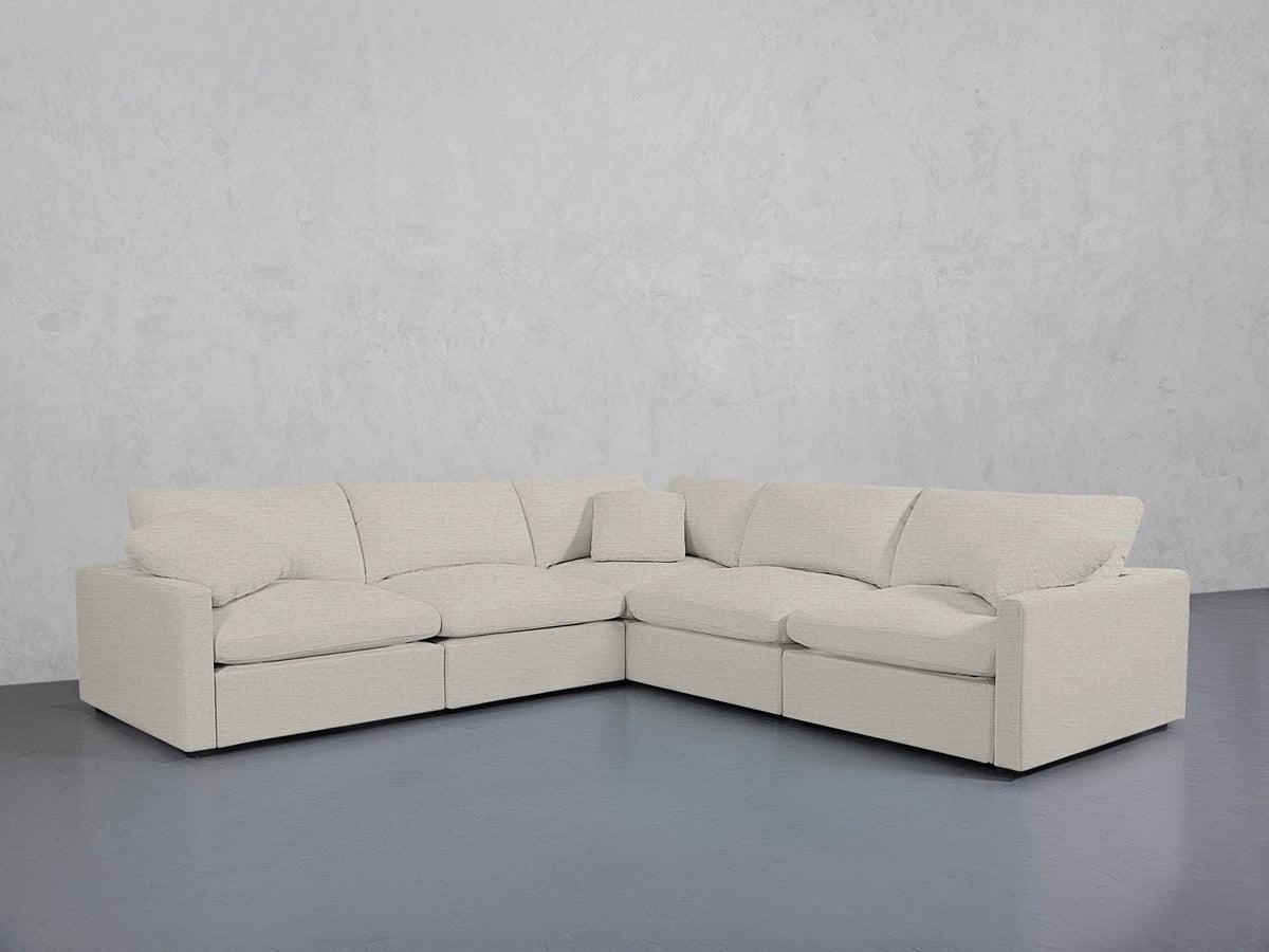 5-Seat Modular Corner Right Sectional (Thin Arms) - 7th Avenue