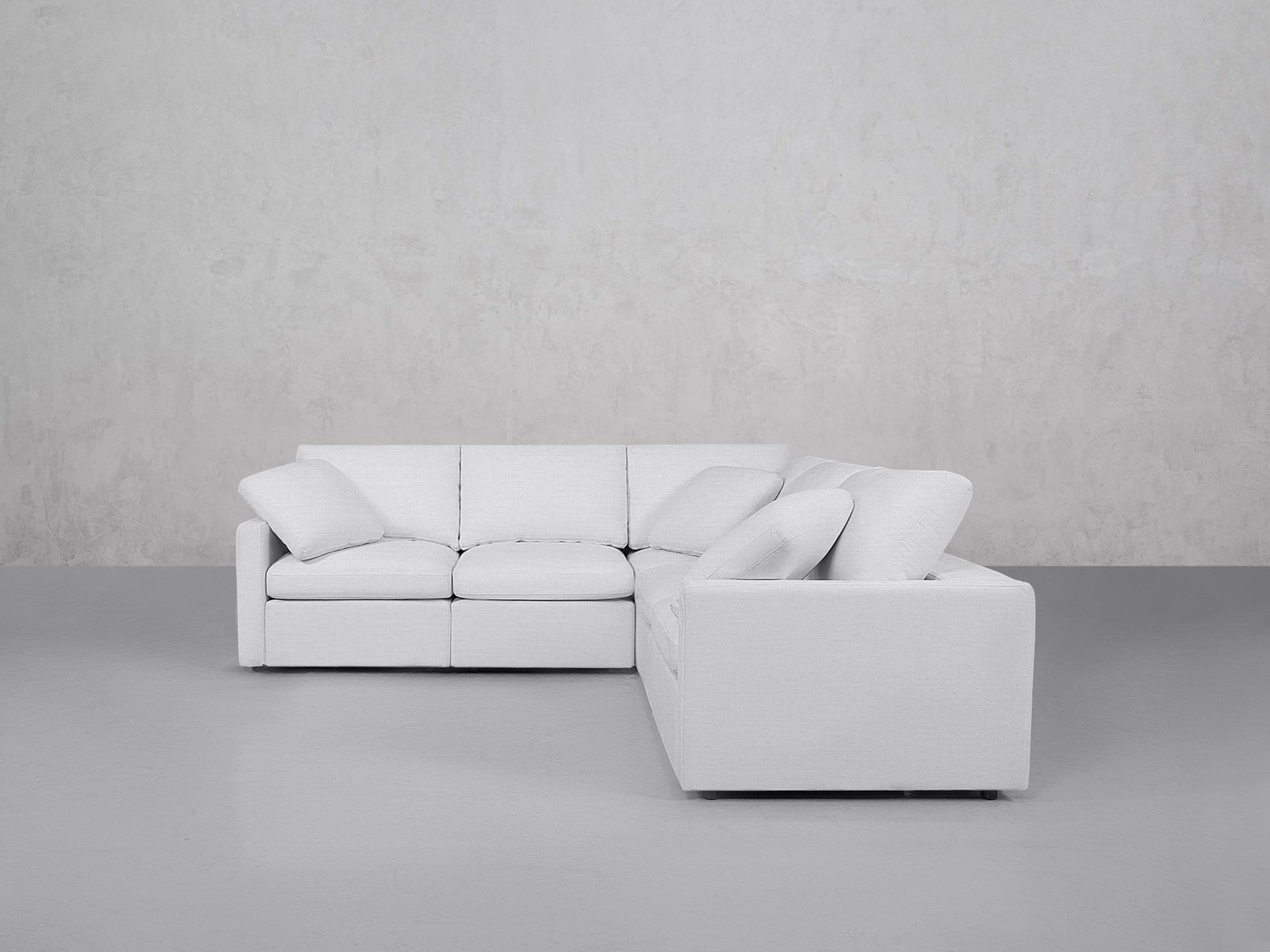 5-Seat Modular Corner Right Sectional (Thin Arms) - 7th Avenue