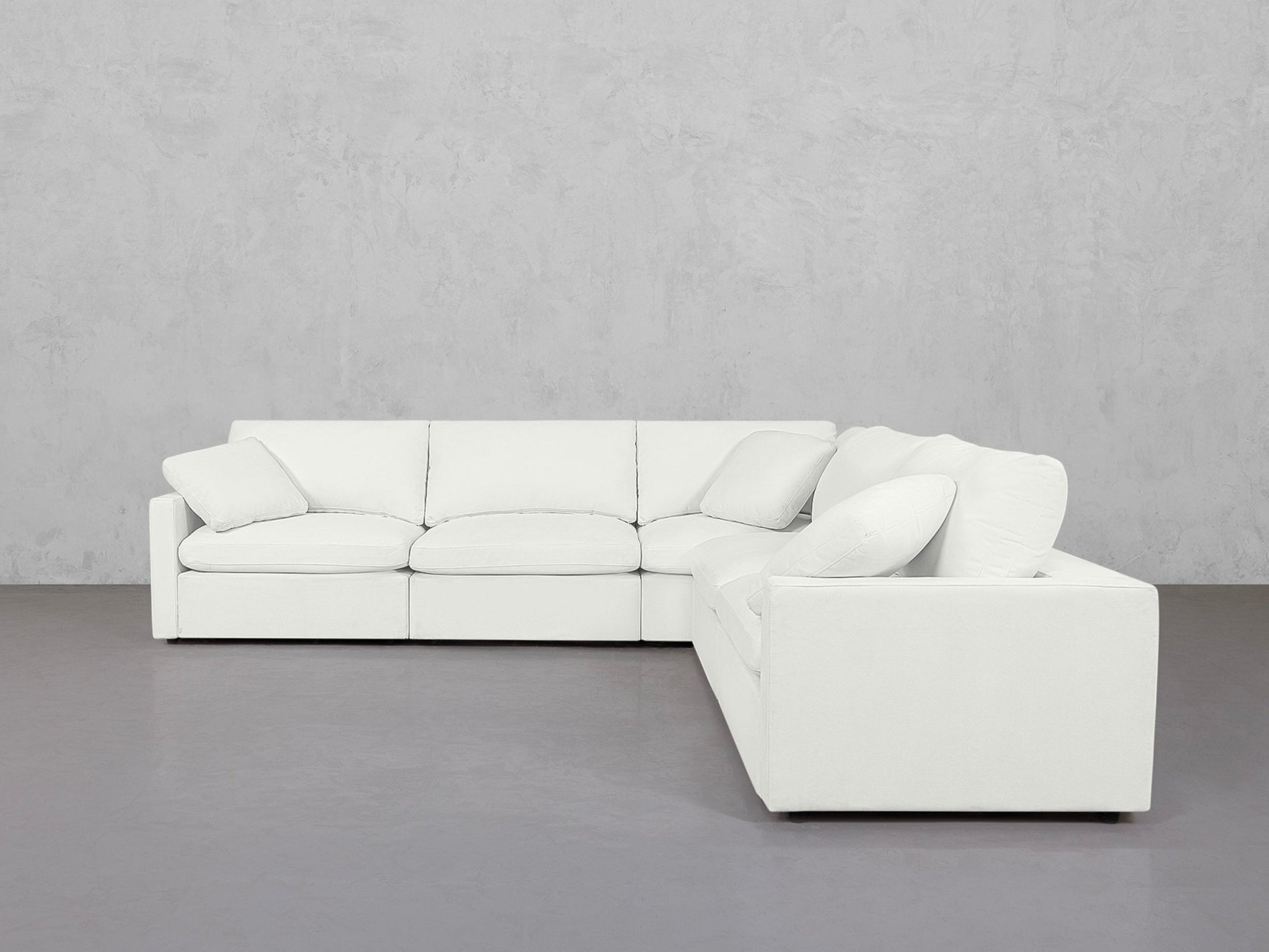 5-Seat Modular Corner Right Sectional (Thin Arms) - 7th Avenue