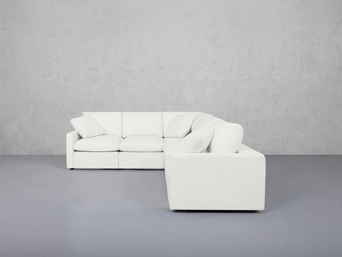 5-Seat Modular Corner Right Sectional (Thin Arms) - 7th Avenue