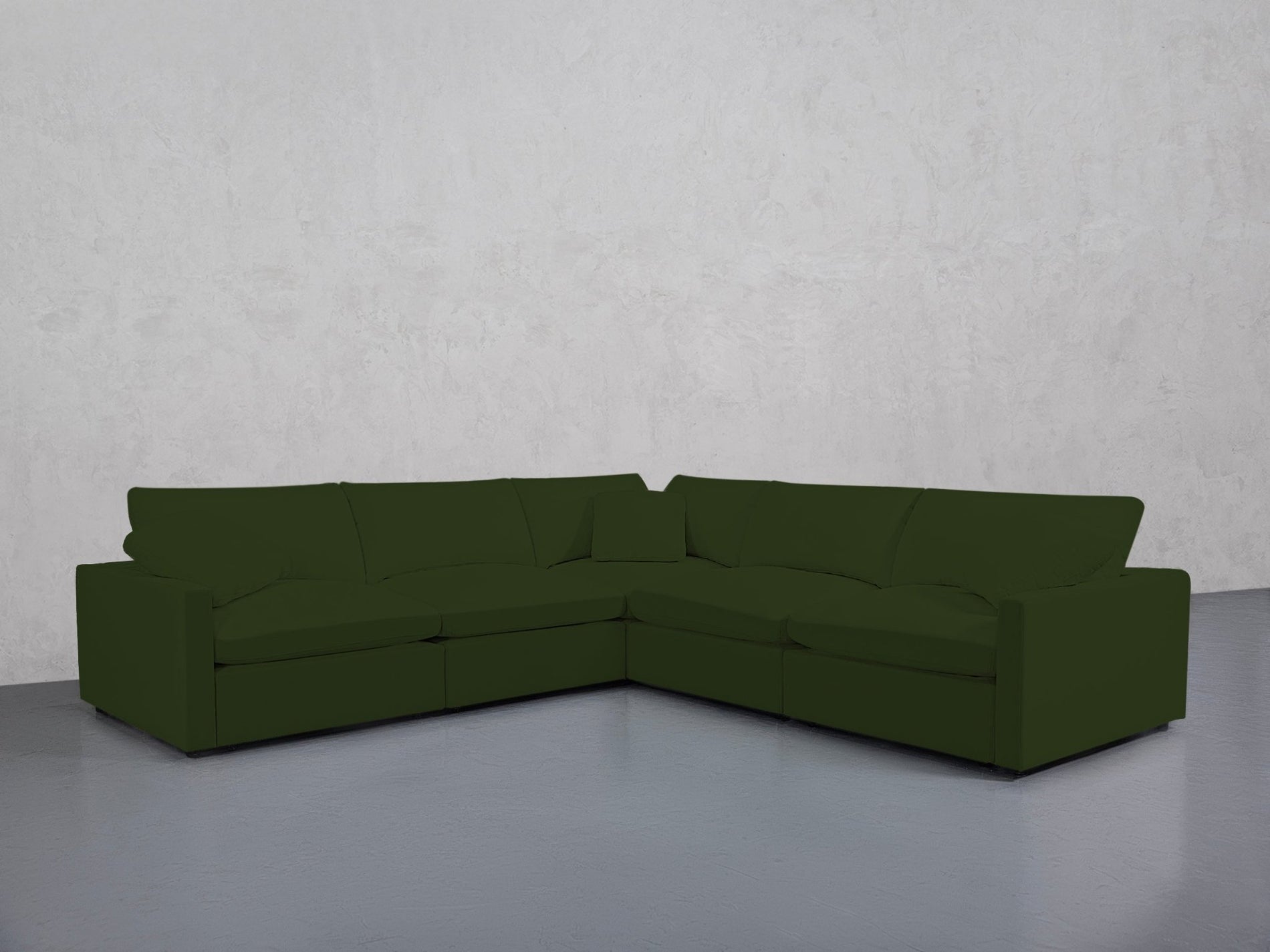 5-Seat Modular Corner Right Sectional (Thin Arms) - 7th Avenue