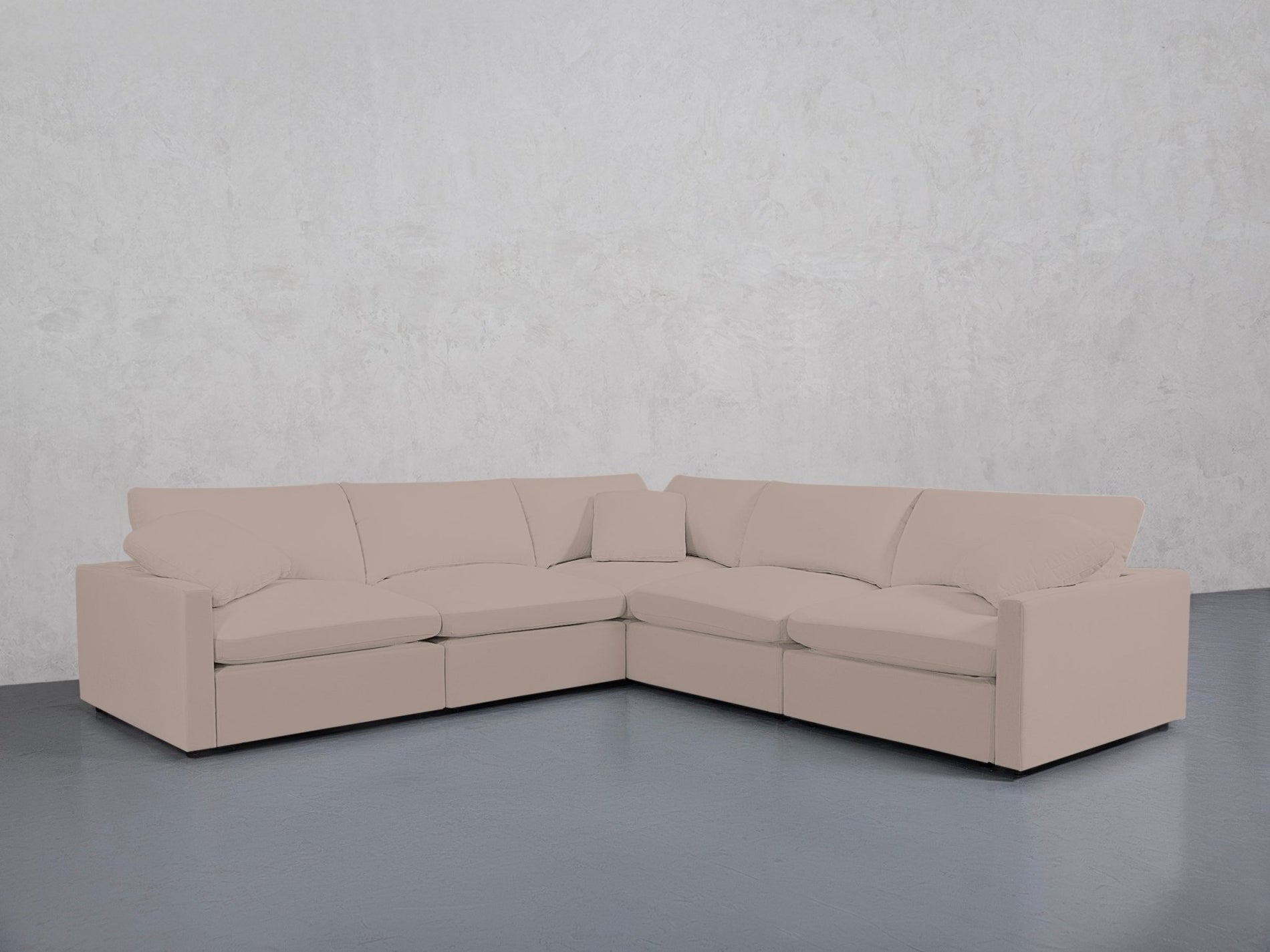 5-Seat Modular Corner Right Sectional (Thin Arms) - 7th Avenue