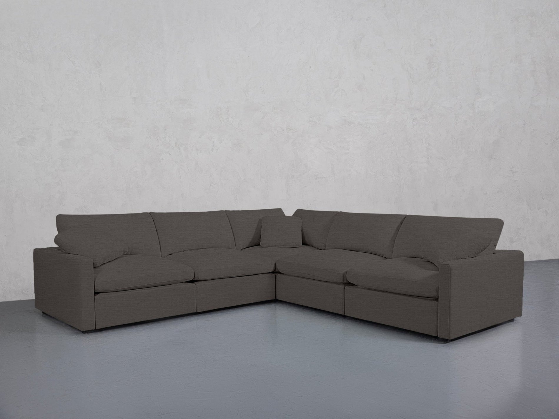 5-Seat Modular Corner Right Sectional (Thin Arms) - 7th Avenue