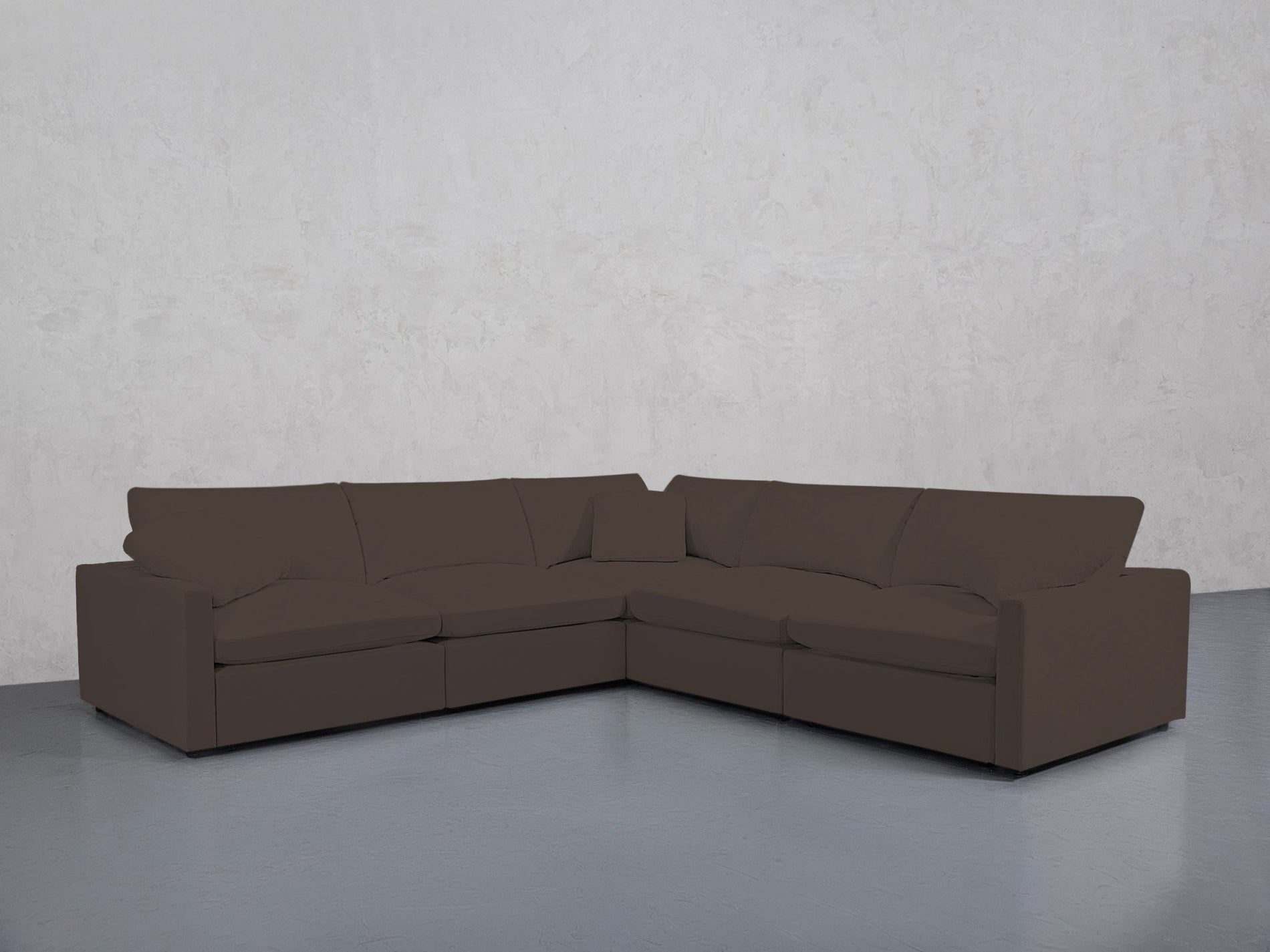5-Seat Modular Corner Right Sectional (Thin Arms) - 7th Avenue