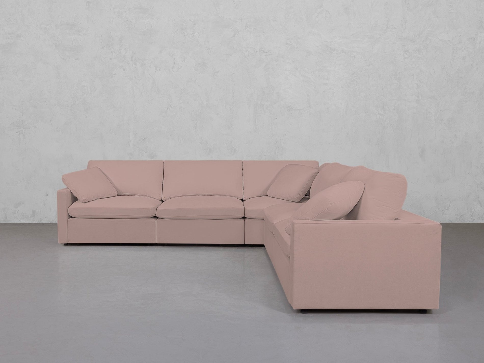 5-Seat Modular Corner Right Sectional (Thin Arms) - 7th Avenue