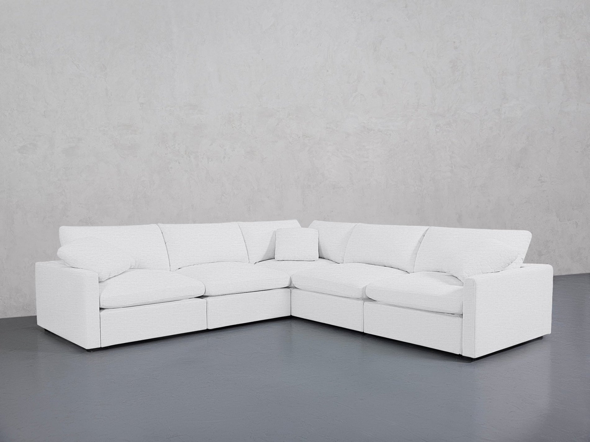 5-Seat Modular Corner Right Sectional (Thin Arms) - 7th Avenue