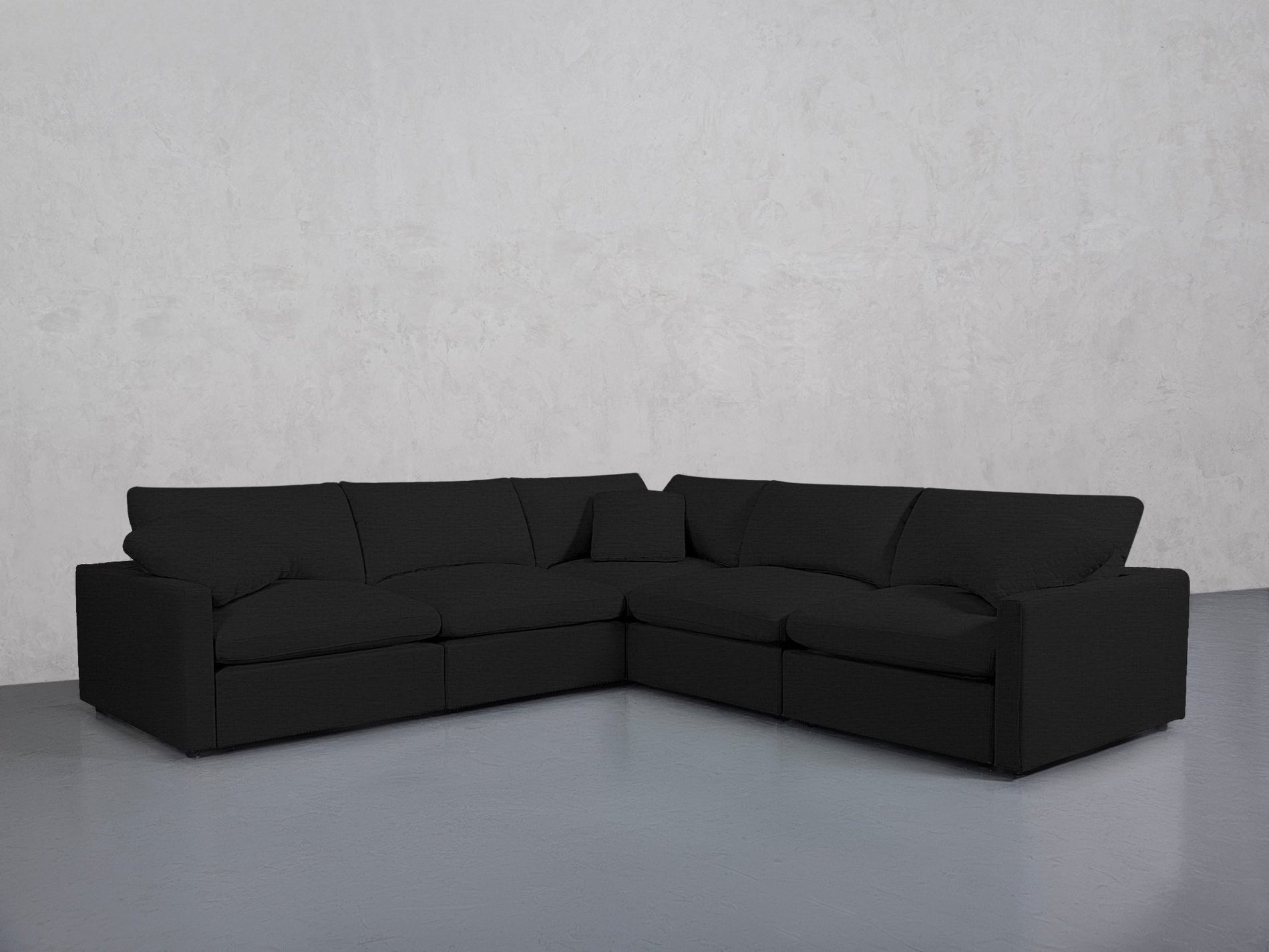 5-Seat Modular Corner Right Sectional (Thin Arms) - 7th Avenue