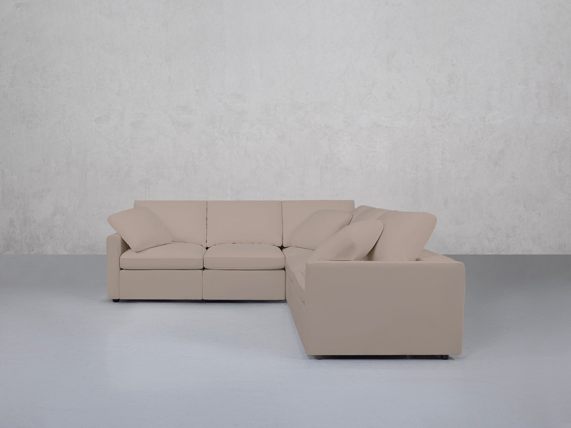 5-Seat Modular Corner Right Sectional (Thin Arms) - 7th Avenue