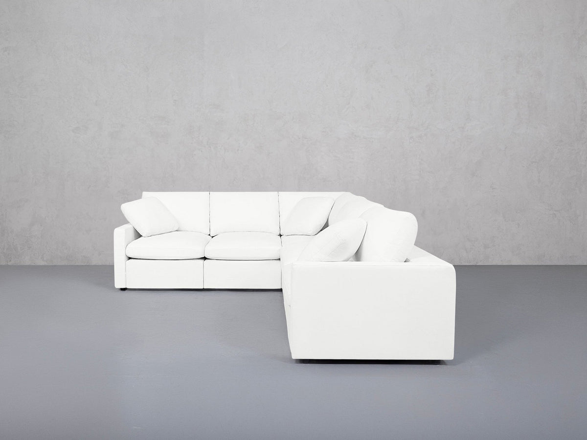 5-Seat Modular Corner Right Sectional (Thin Arms) - 7th Avenue