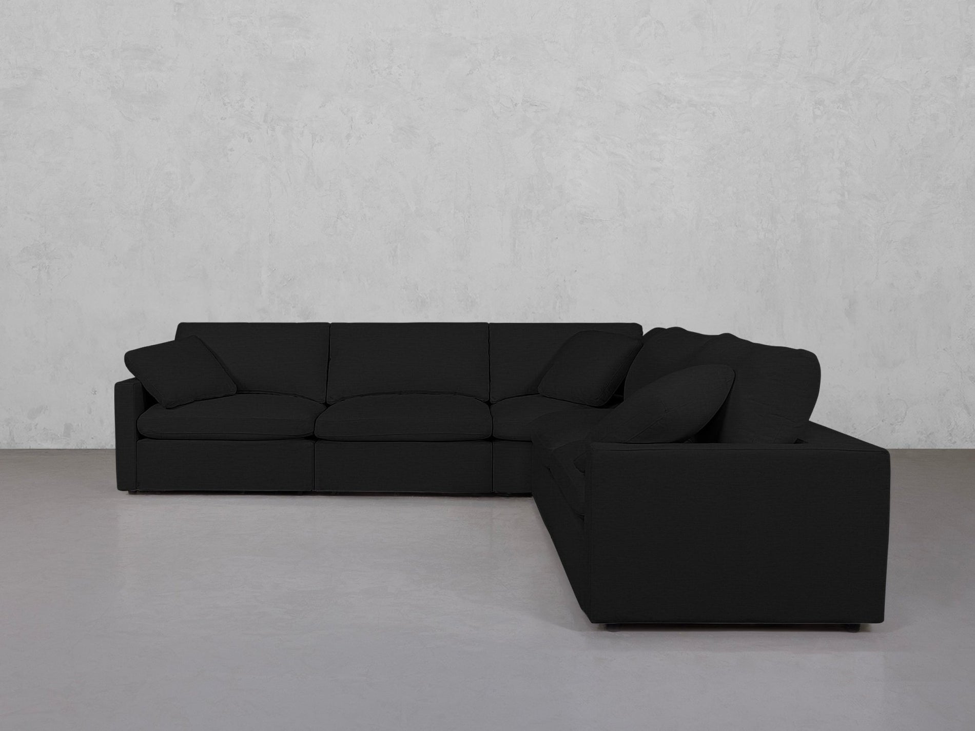 5-Seat Modular Corner Right Sectional (Thin Arms) - 7th Avenue