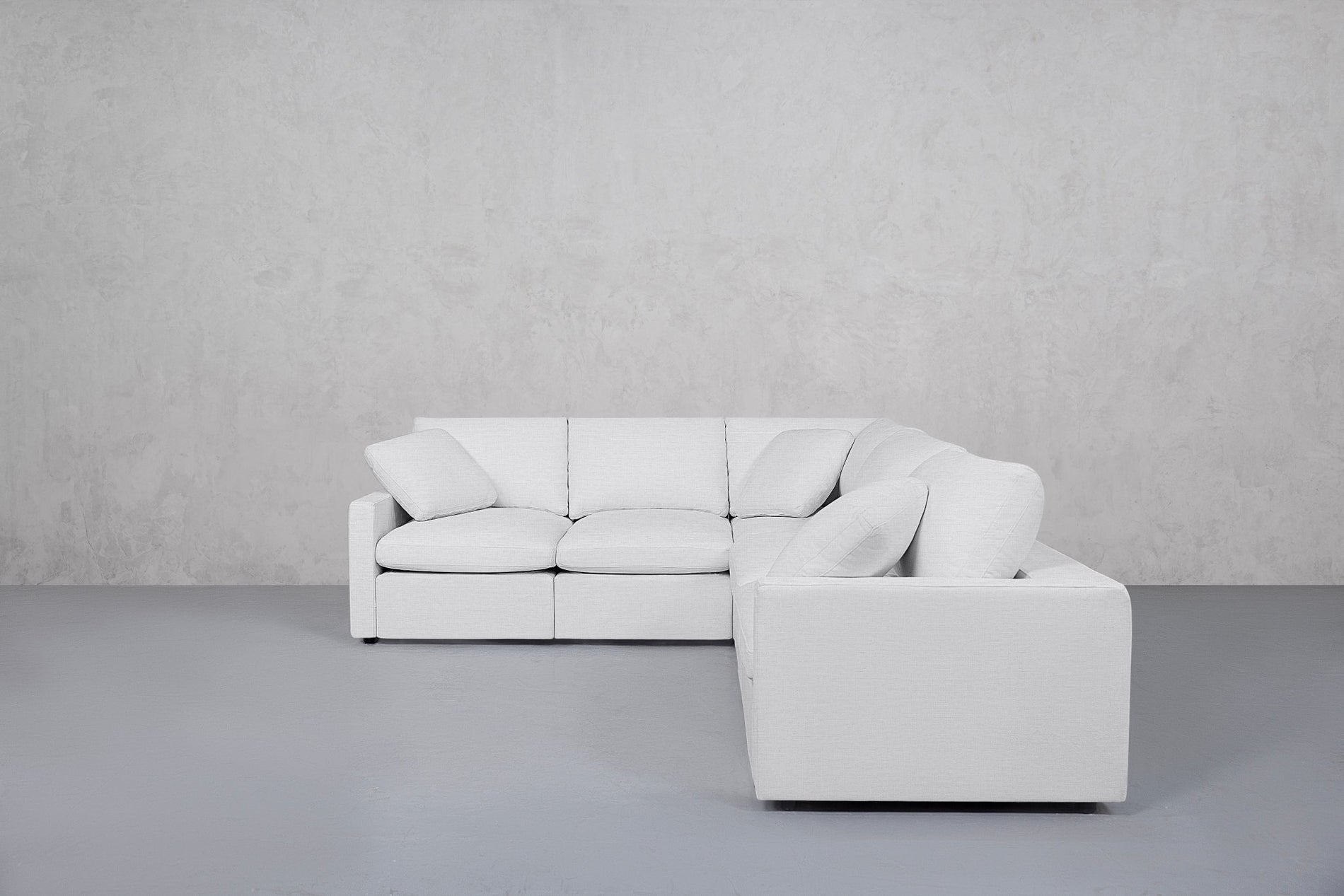 5-Seat Modular Corner Right Sectional (Thin Arms) - 7th Avenue