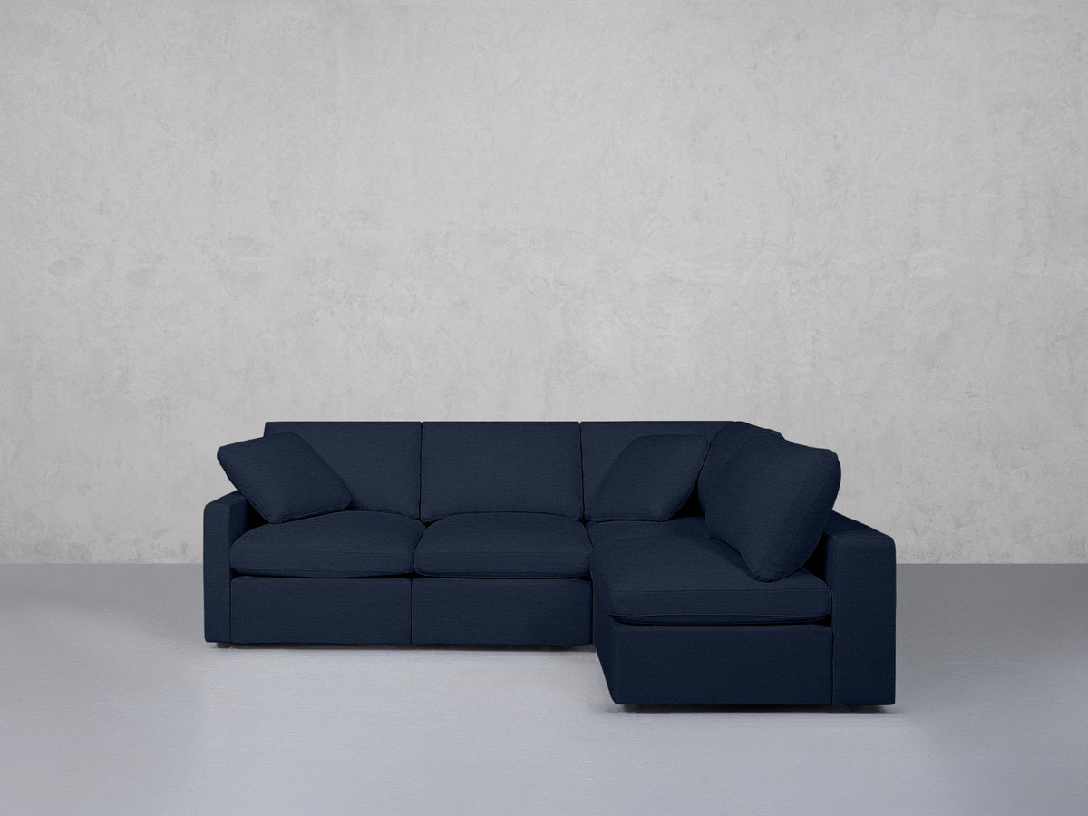 5-Seat Modular Corner Right Sectional (Thin Arms) - 7th Avenue
