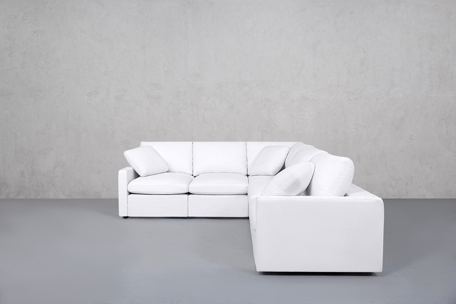 5-Seat Modular Corner Right Sectional (Thin Arms) - 7th Avenue