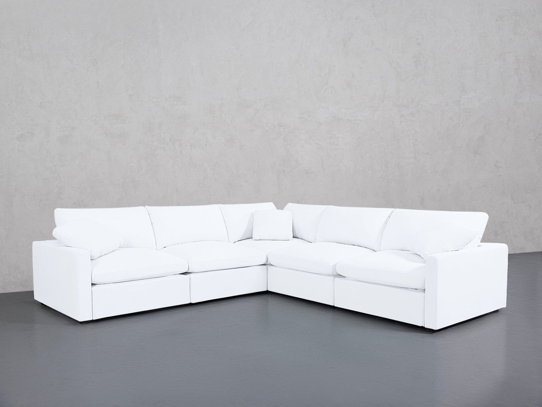 5-Seat Modular Corner Right Sectional (Thin Arms) - 7th Avenue