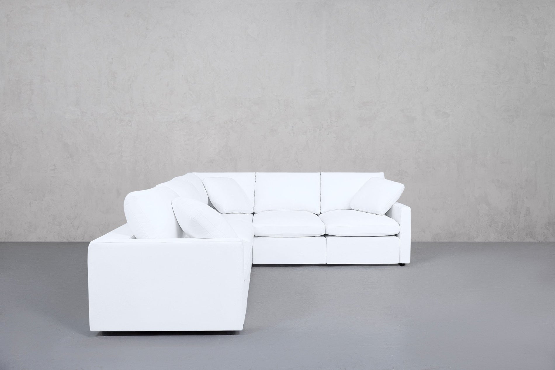 5-Seat Modular Corner Right Sectional (Thin Arms) - 7th Avenue
