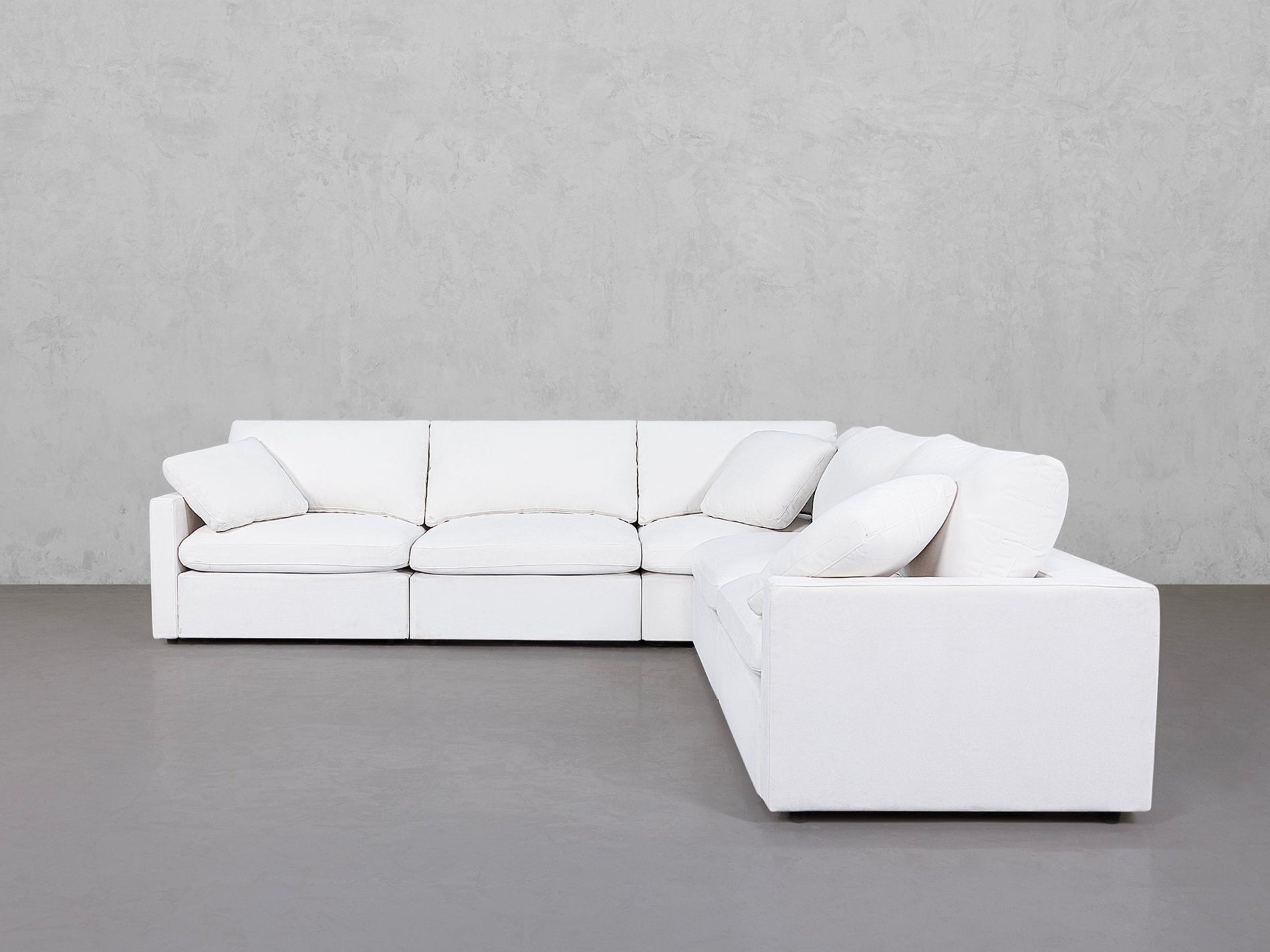 5-Seat Modular Corner Right Sectional (Thin Arms) - 7th Avenue