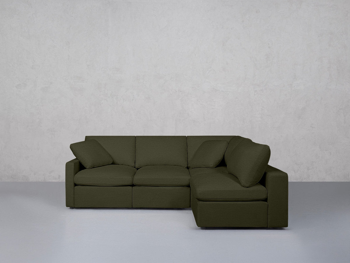 5-Seat Modular Corner Right Sectional (Thin Arms) - 7th Avenue