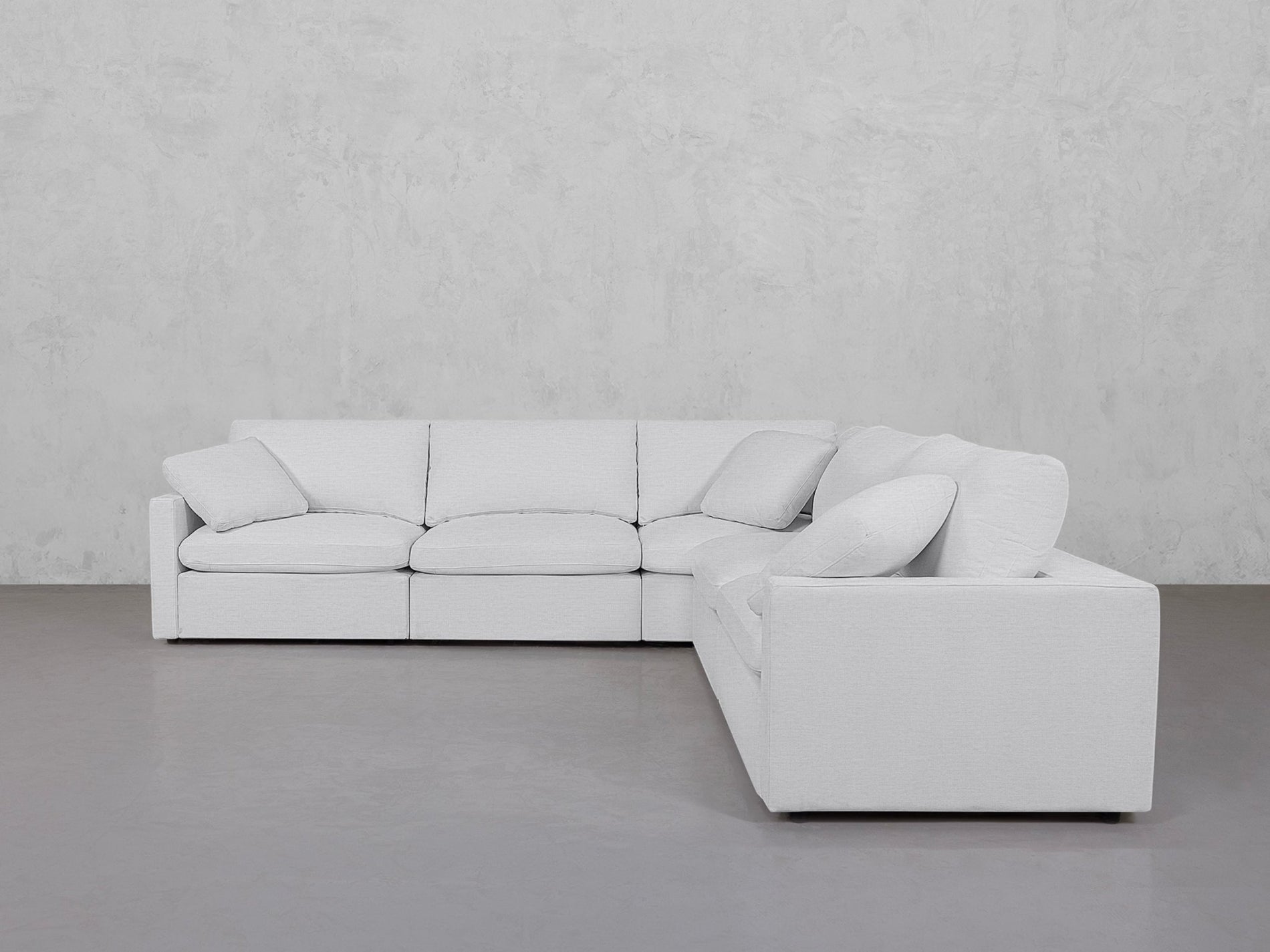 5-Seat Modular Corner Right Sectional (Thin Arms) - 7th Avenue