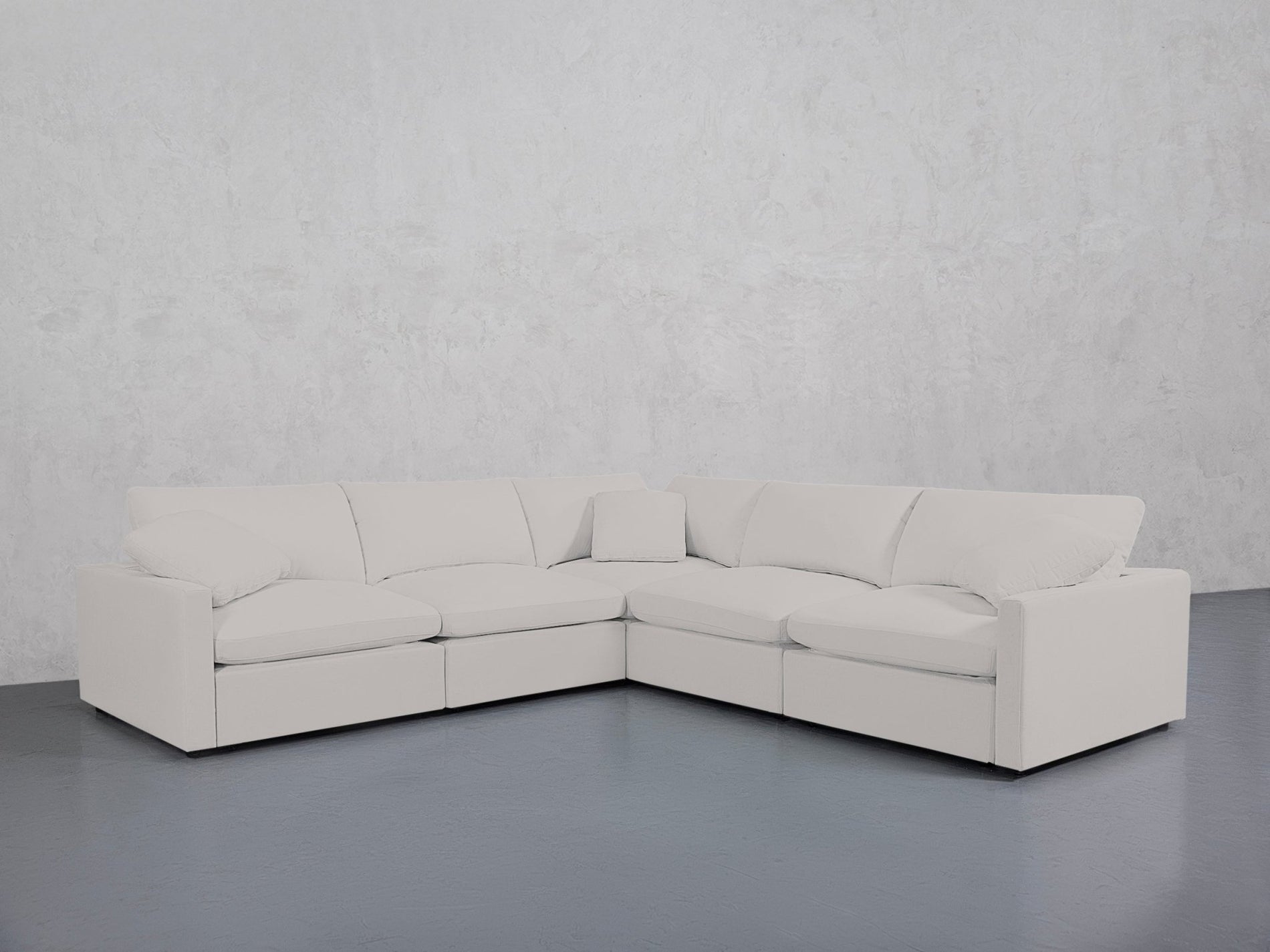 5-Seat Modular Corner Right Sectional (Thin Arms) - 7th Avenue