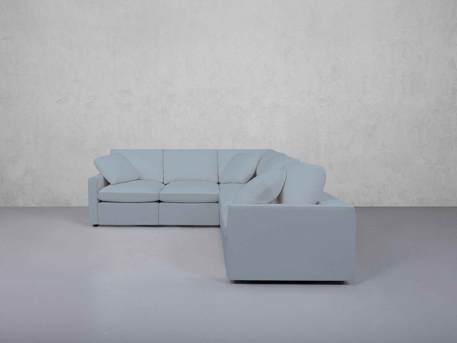 5-Seat Modular Corner Right Sectional (Thin Arms) - 7th Avenue
