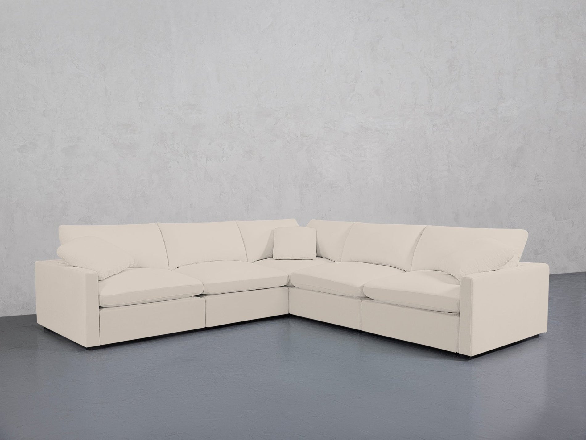 5-Seat Modular Corner Right Sectional (Thin Arms) - 7th Avenue