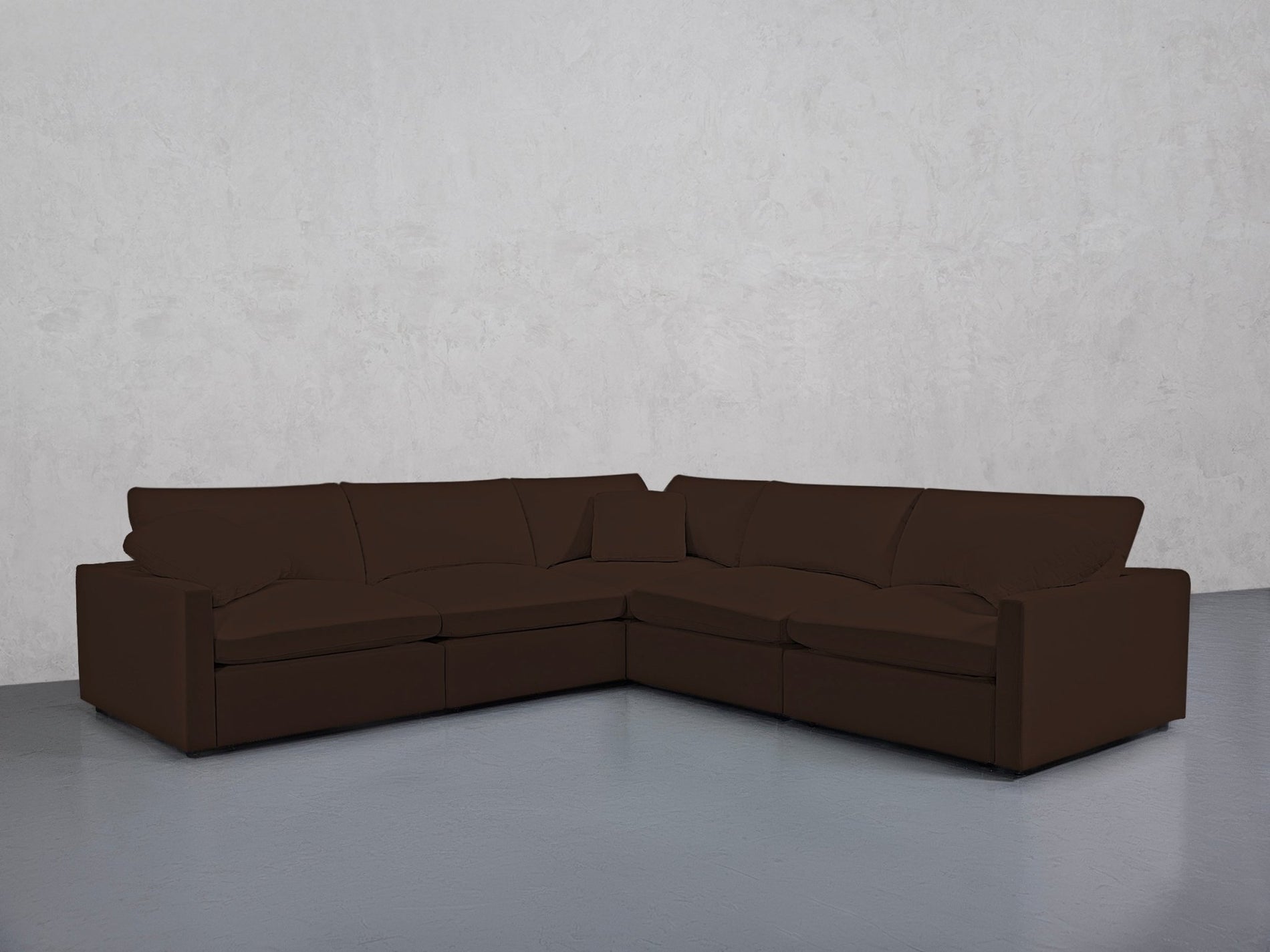 5-Seat Modular Corner Right Sectional (Thin Arms) - 7th Avenue