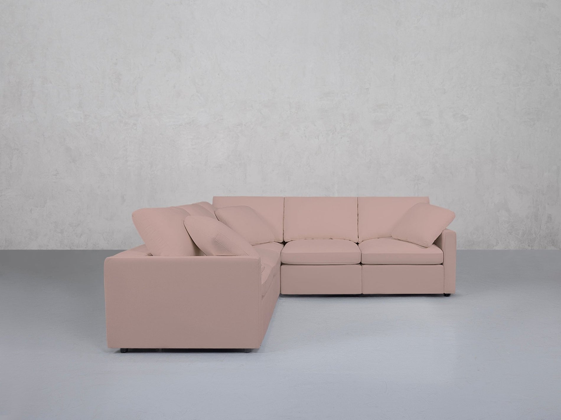 5-Seat Modular Corner Right Sectional (Thin Arms) - 7th Avenue