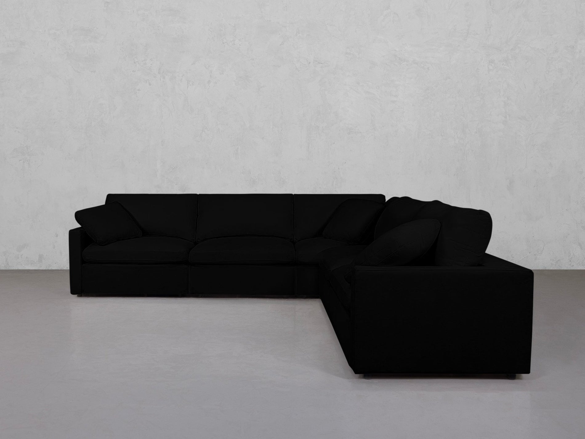 5-Seat Modular Corner Right Sectional (Thin Arms) - 7th Avenue