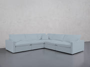 5-Seat Modular Corner Right Sectional (Thin Arms) - 7th Avenue