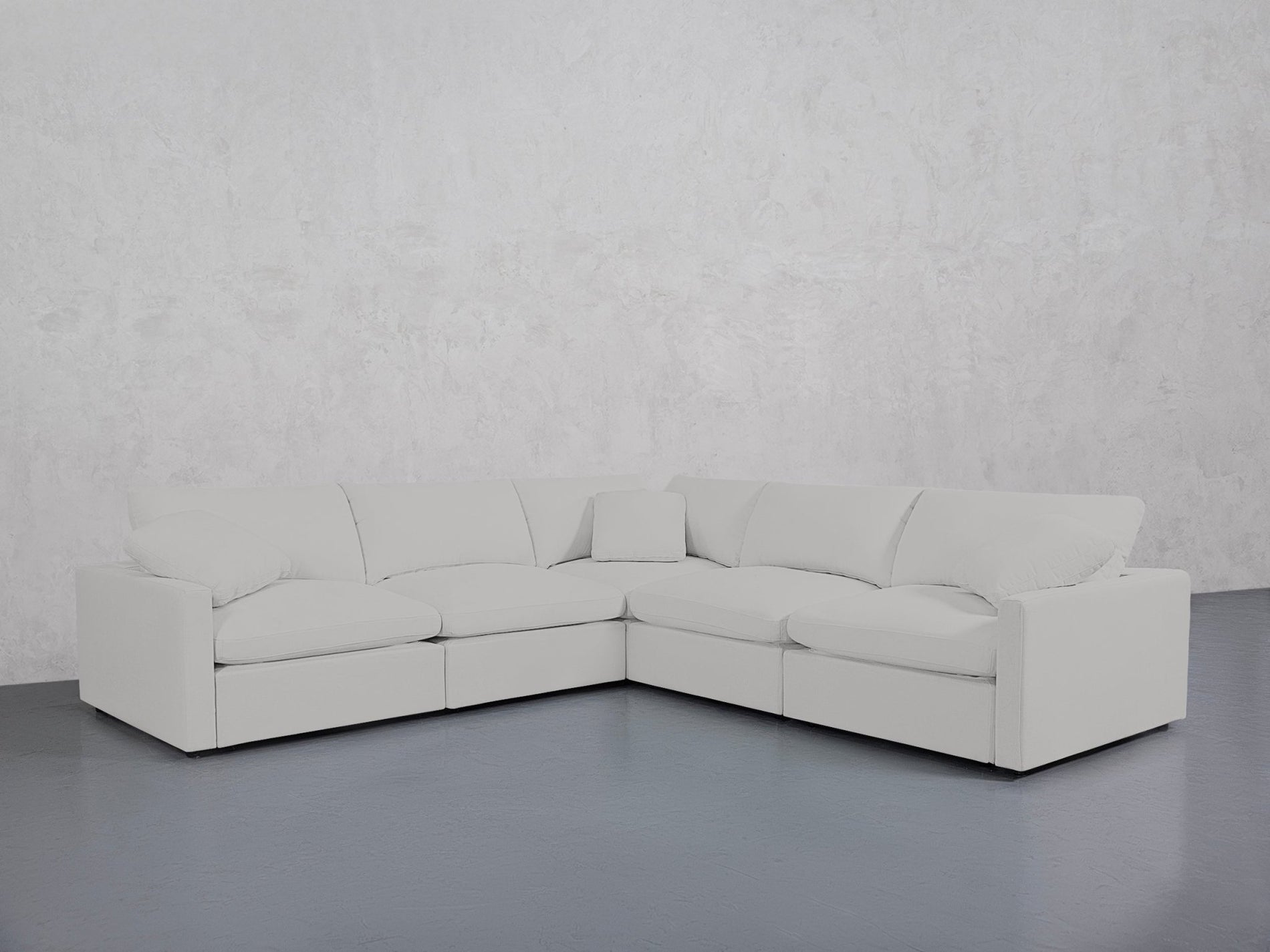 5-Seat Modular Corner Right Sectional (Thin Arms) - 7th Avenue