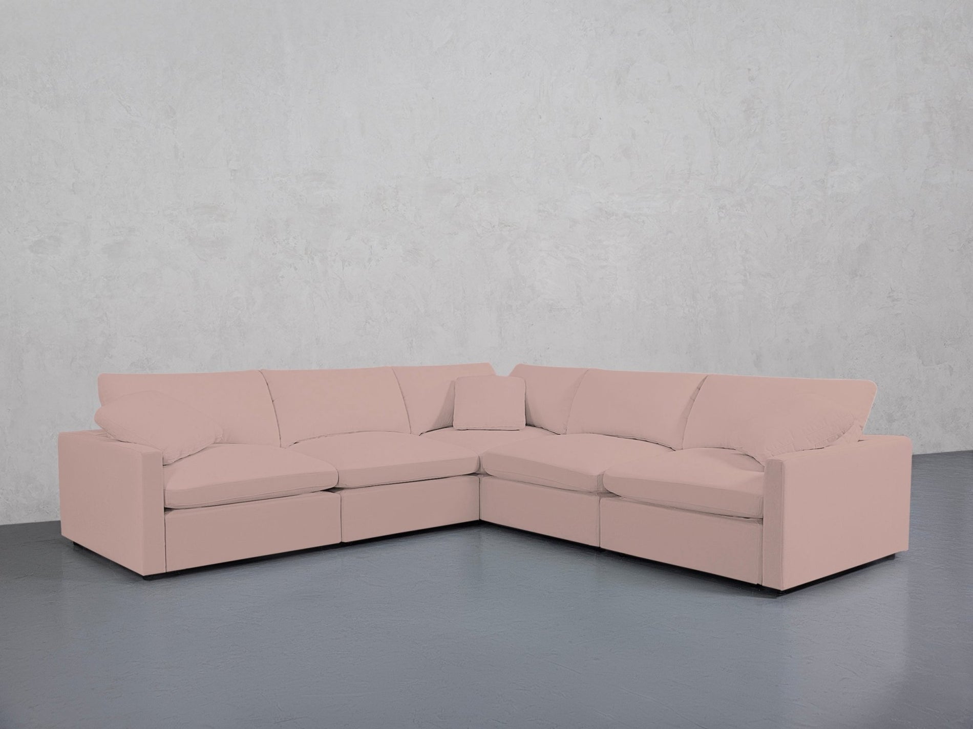 5-Seat Modular Corner Right Sectional (Thin Arms) - 7th Avenue