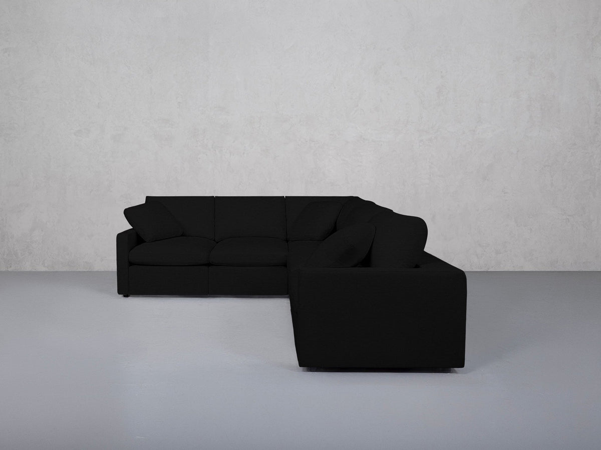 5-Seat Modular Corner Right Sectional (Thin Arms) - 7th Avenue
