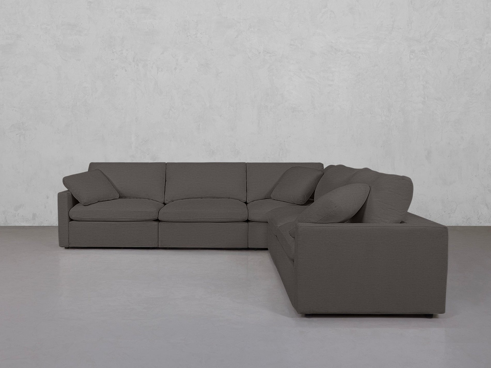 5-Seat Modular Corner Right Sectional (Thin Arms) - 7th Avenue