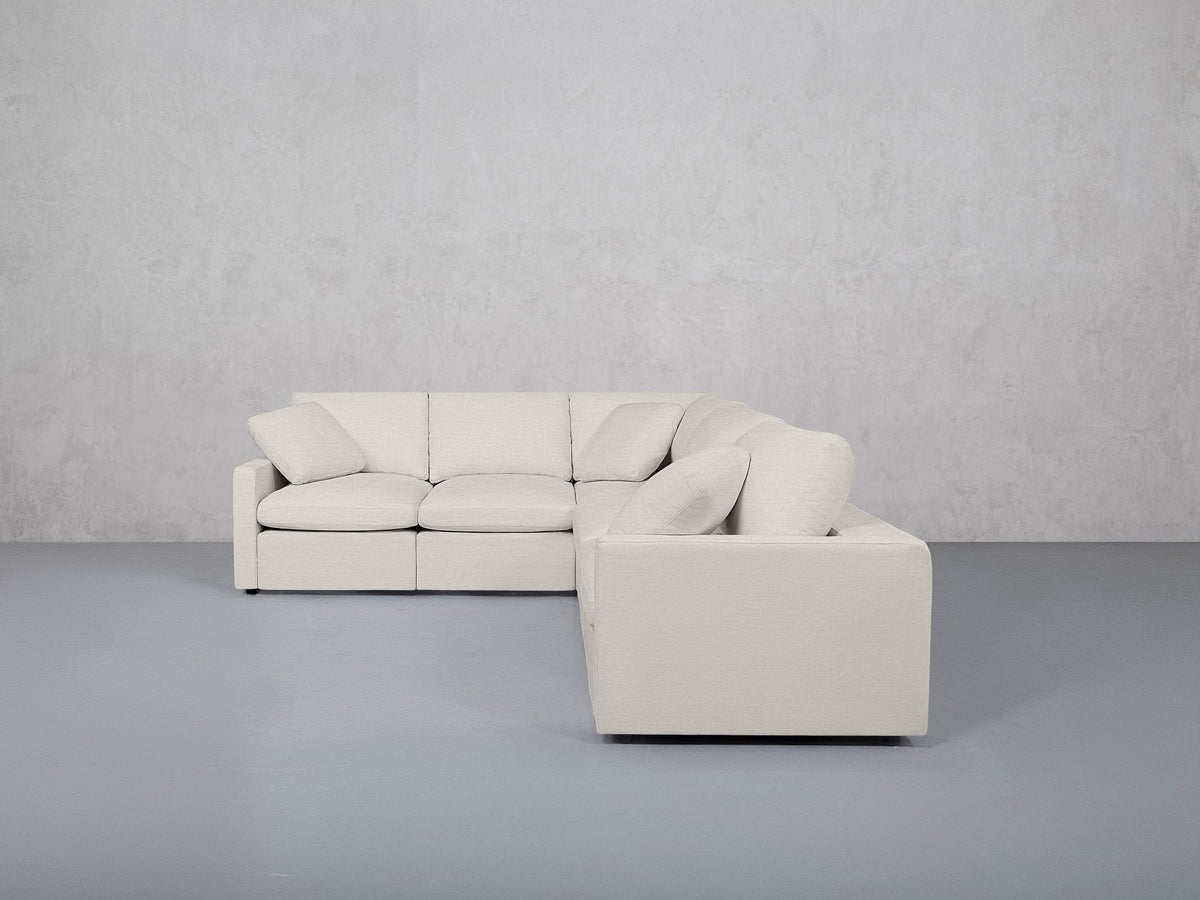 5-Seat Modular Corner Right Sectional (Thin Arms) - 7th Avenue