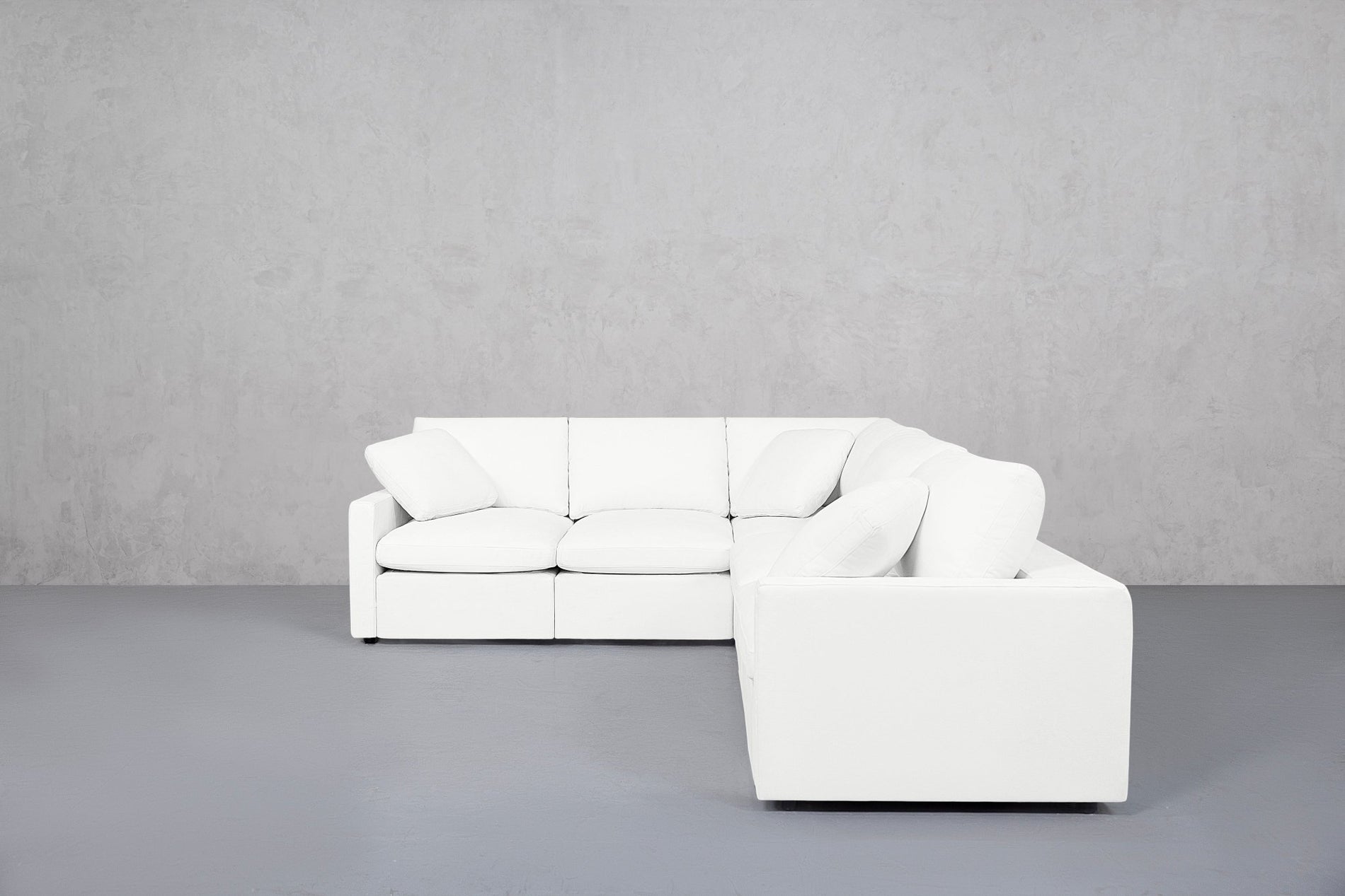 5-Seat Modular Corner Right Sectional (Thin Arms) - 7th Avenue