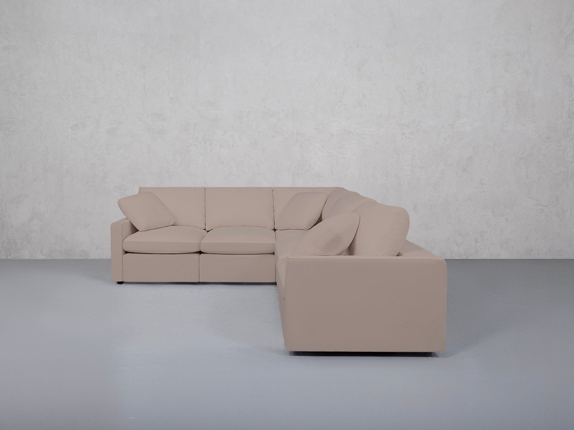 5-Seat Modular Corner Right Sectional (Thin Arms) - 7th Avenue